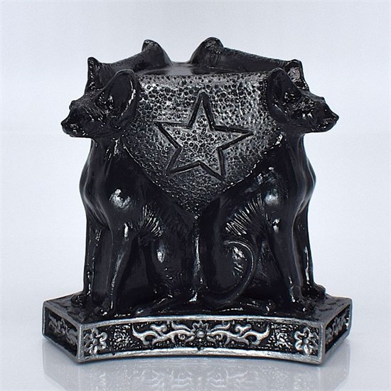 Подсвечник "СФИНКСЫ" чёрный 24ПСЧ0011/04